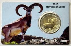 2015 Anadolu Yaban Koyunu Hayvanlar Serisi Darphane Hatıra Parası