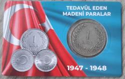 1948 Yılı Gümüş 1 Lira Çil