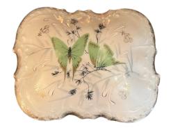 Fransız Limoges 19. YY. Üretimi El Boyama Porselen Bonboniyer 12 x 9 x 5 cm ölçülerinde