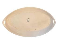 Avusturya Vienna Üretimi Porselen Minik Sunumluk Dekor Tabağı 15,5 cm uzunluğunda.