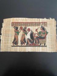 4 Adet Vintage Gerçek Papirüs