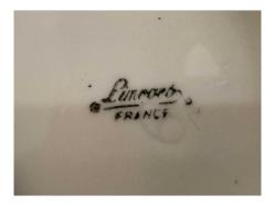 Fransız Limoges Poselen Kase Sunumluk 13x13x5 cm ölçülerinde