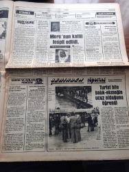 İstanbul Gazetesi - Turkish Newspaper - 20 Mayıs 1978 - yavru vatan Kıbrıs'ta ve tüm yurtta 19 Mayıs coşkuyla kutlandı - solcular İnönü stadını bombaladı - Ankara'da bir lise öğrencisi yaralandı - 59 yıl önce Ata'nın ayak bastığı Samsun en mutlu gününü yaşadı - RCD bölgesel planlama konseyi Ankara'da toplandı fotoğraf - İnönü stadında yapılan 19 Mayıs gösterilerinden bir an fotoğraf - Yunanistan'a uyardık tahrik edici hareketlerden kaçınız fotoğraf - Merterliler şehir suyuna kavuştu fotoğraf - Aldo Moro'nun katili tespit edildi - eski milli güreşçi Burhan Gürkan Tavla şampiyonu oldu - burç falınız - sonsuz fedakarlık Florance Nightingale'in öyküsü - Hitler ve öyküsü - Türk büyükleri Gazi Osman Paşa - Beşiktaş Adanaspor ile karşılaşıyor - Cruyff'suz Hollanda Arjantin'e ümitli gidiyor - Brezilya'nın arjantin'deki en büyük kozu Zico fotoğraf - Fenerbahçe Yarın şampiyonluk turu atacak - Ankara'dan bir yıldız daha geldi Gönül Özben fotoğraf - modacılar çiçekten bir türlü vazgeçemiyor foto