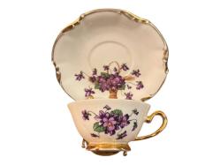 Fransız Limoges Porselen Çay Kahve Fincanı