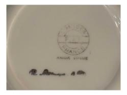 Fransız Limoges Porselen Çay Kahve Fincanı