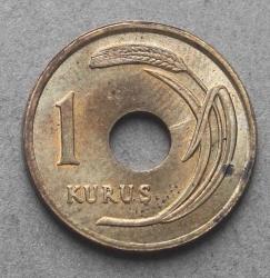 1951 Yılı 1 Kuruş ÇİL (Delikli 1 Kuruş) TCM3124