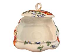 Fransız Limoges Porselen El Boyama Aykırı Form Bonboniyer 15x15x10 cm ölçülerinde