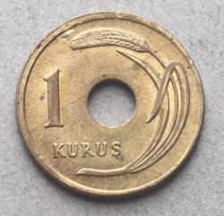 1949 Yılı 1 Kuruş ÇİL (Delikli 1 Kuruş) TCM3125