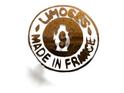 Fransız Limoges 16 cm Çapında Fragonard Temalı Porselen Dekor Tabağı