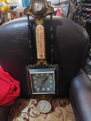 Alman termometre ve barometre saat