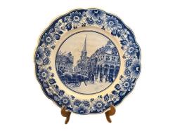 Hollanda Delfts Porselen Duvar Tabağı tabak 28 cm çapında - 78974