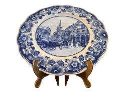 Hollanda Delfts Porselen Duvar Tabağı tabak 28 cm çapında - 78974