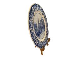 Hollanda Delfts Porselen Duvar Tabağı tabak 28 cm çapında - 78974