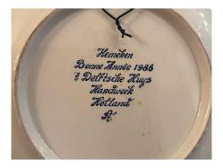 Hollanda Delfts Porselen Duvar Tabağı tabak 28 cm çapında - 789741