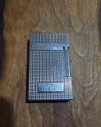 ST DUPONT DİAMOND HEAD PARİS GÜMÜŞ KAPLAMA ÇAKMAK.  ORJİNAL ÜRÜN KONDİSYON YÜKSEK KOLEKSİYONLUK NADİR