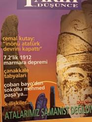 TARİH VE DÜŞÜNCE - 2000 , SAYI 3 - ATALARIMIZ ŞAMANİST DEĞİLDİ