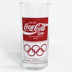 Coca Cola 1988 Olimpiyat Oyunları Cam Bardak Meşrubat Bardağı Nadir