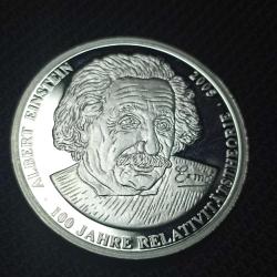 Albert Einstein Gümüş Madalyon