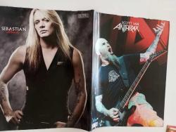 Rolling Stones ve Anthrax Scott ian poster orjinal Blue Jean