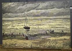 Vincent Van Gogh resim tablolu yabancı eski kartpostal