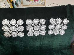 25x25 cm dantel örtü 6 adet