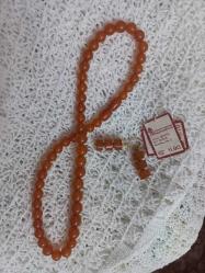 Kehribar kolye ve küpe takımı hiç kullanılmamış sertifikalı antika