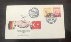 LOT.12 » 1957 FEDERAL ALMANYA CUMHURBAŞKANI TÜRKİYE ZİYARETİ - FDC / 46 ( BURSA )