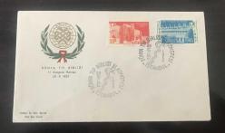 LOT.15 » 1957 DÜNYA TIP BİRLİĞİ KONGRESİ - FDC / 53 - PULHAN