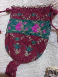 İğne oyası Osmanlı para kesesi