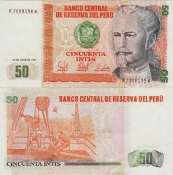 PERU 50 İNTİS 1987 ÇİL.
