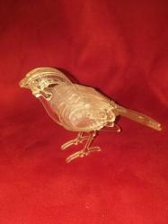 2.8 mm şeffaf pleksiglas minik serçe.....