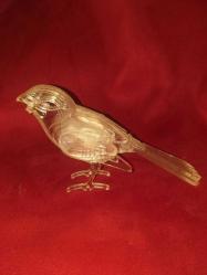 2.8 mm şeffaf pleksiglas minik serçe.....