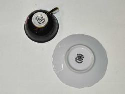 20113-KOLEKSİYONLUK GERMANY S W BAVARIA DAMGALI PORSELEN KAHVE FİNCANI