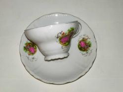 20119-KOLEKSİYONLUK FINE PORCELAIN DAMGALI KAHVE FİNCANI