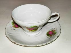 20119-KOLEKSİYONLUK FINE PORCELAIN DAMGALI KAHVE FİNCANI