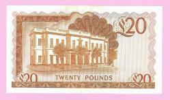 GIBRALTAR 20 POUNDS 1986 P 23 CHOICE UNC LESS (TK 19 750) ÇİL-