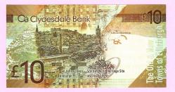 Scotland, Clydesdale Bank, 10 pounds 2009, P-229J UNC (TK 19 885) ÇİL