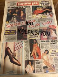 HAFTANIN SESİ GAZETESİ - DOĞUM GÜNÜ HEDİYESİ (TURKİSH - NEWSPAPER) - 25 OCAK 1985 - SAYI : 4 - TAM TAKIM 12 SAYFADIR -Serpil Çakmaklı-Sinan Çetin-İlyas Salman-Temel Gürsu-Cüneyt Arkın-Müjde Ar-Ahu Tuğba-Oya Aydoğan-Muazzez Abacı-İbrahim Tatlıses-Nesrin Topkapı-Canan Özbek-Berrin Tuncel-Ajda-Gökben-Kaya Mutlu-Ali Bars-Hülya Süer-Fahrettin Aslan-Nükhet Duru-Sezen Aksu-Emel Sayın-Oğuz İslamoğlu-Ümit Yaşar Oğuzcan-Sabri Demirdöğen-Ayşegül Ünsal-Kenan Kalav-Salih Kırmızı-Suna Yıldızoğlu-Osman F. Seden-Tarık Akan-Perihan Savaş-Tuncay Demirtaş-Kemal Sunal-Tijen Erman-Hülya Avşar-Müzeyyen Senar-Feraye-Zeki Müren-İbrahim Tatlıses-Derya Tuna-Remzi Eren-Lokman Kondakçı-Ertan Öztaş-Faik Zambak-Adnan Şenses-Hayal Davran-Şahin Gök-Orhan Gencebay-Sevim Emre-Rüçhan Adlı-Haldun Taner-Zeliha Mildi-Metin Akpınar-Zeki Alasya-Engin Cezzar-Selami Şahin-Didem Karadeniz-Hülya Işıl-Serpil Benay-Erdem Kılıç