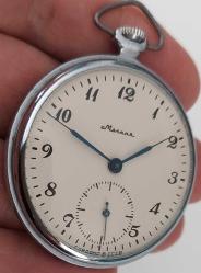 RUSYA CCCP MARKUR MARKA ORİJİNAL ANTİK KURMALI MUHTEŞEM AKTİF CEP SAATİ 1AA1EE1 ÇOK NADİR