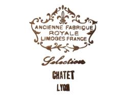 Fransız Limoges Üzeri El Boyama Porselen Tepsi 30 cm çapında