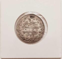 Osmanlı Son Dönem Sultan V.Mehmet Reşat Dönemi Gümüş 5 Kuruş..