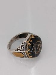 GÜMÜŞ YÜZÜK, ARAPÇA VATAN YAZILI , ONİX TAŞLI