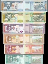 Moğolistan 10-20-50-100-500-1000 Tuğrik, 2014-2020, 6 Lı Set Çil ( UNC ) Koleksiyon Para