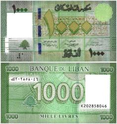 Lübnan 1000-5000-10000-20000-50000-100000 Livre 2014-2020 Çil UNC 6’lı Set Koleksiyon Para