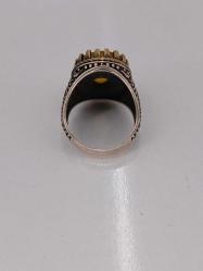 GÜMÜŞ YÜZÜK, DAMLA KEHRİBAR TAŞLI