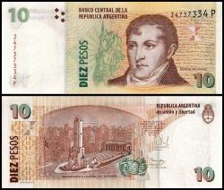 Arjantin 50-20-10-5 Pesos Kağıt Para Set Çil ( Unc ) 4'Lü Set Koleksiyon Para