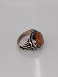 GÜMÜŞ YÜZÜK, AKİK TAŞLI