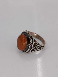 GÜMÜŞ YÜZÜK, AKİK TAŞLI