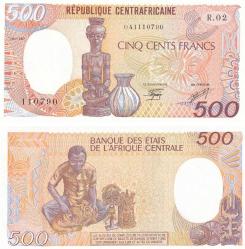 Merkezi Afrika 1987 Yılı 500 Francs Kağıt Para Çil ( Unc ) Koleksiyon Para