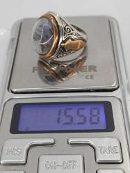 GÜMÜŞ YÜZÜK, YOSUNLU AKİK TAŞI,